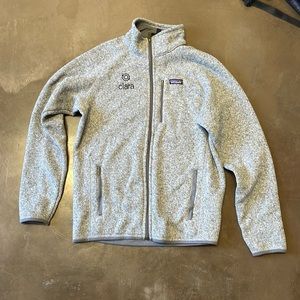 Grey Patagonia Full-Zip Fleece